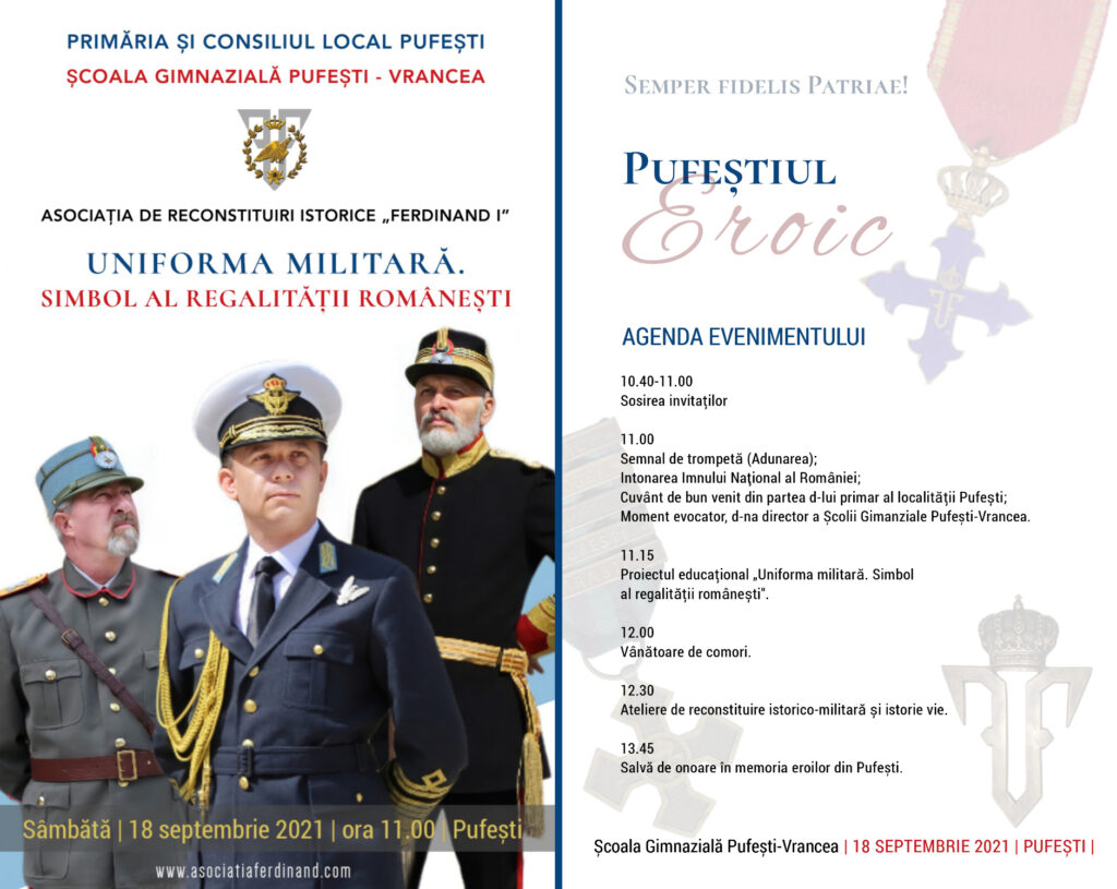 Proiectul „Reconstituirea istorică, educație alternativă pentru cunoașterea trecutului”, la Școala din Pufești, Vrancea