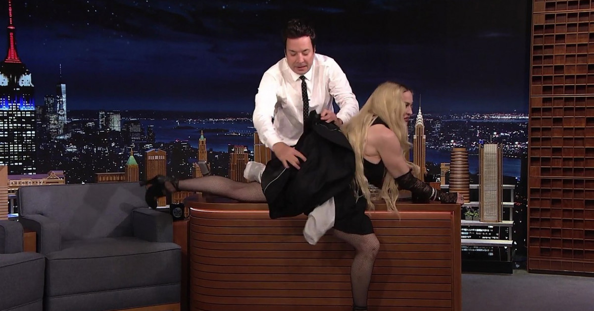 Madonna șochează în emisiunea lui Jimmy Fallon – VIDEO & FOTO
