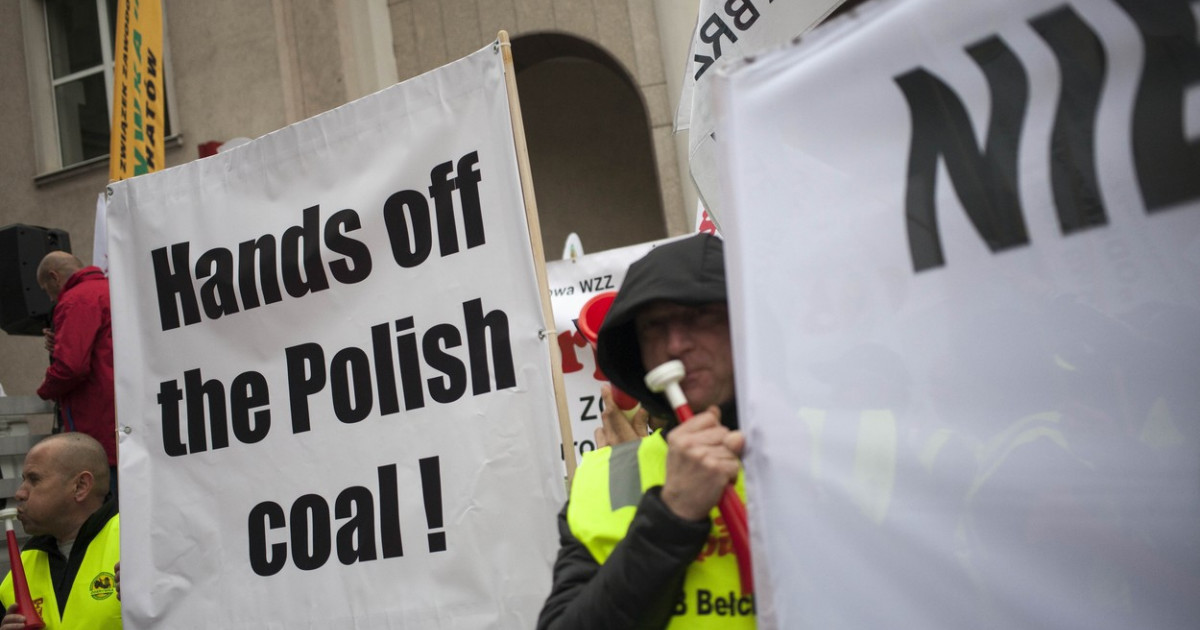 Minerii polonezi au protestat față de închiderea minelor de cărbune