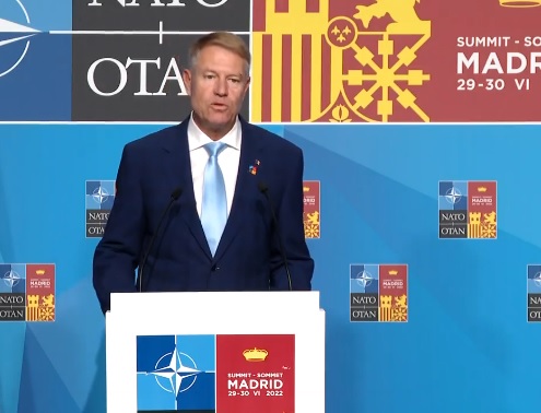 VIDEO. Declaraţii de presă susţinute de preşedintele Klaus Iohannis, înaintea participării la Summitul NATO