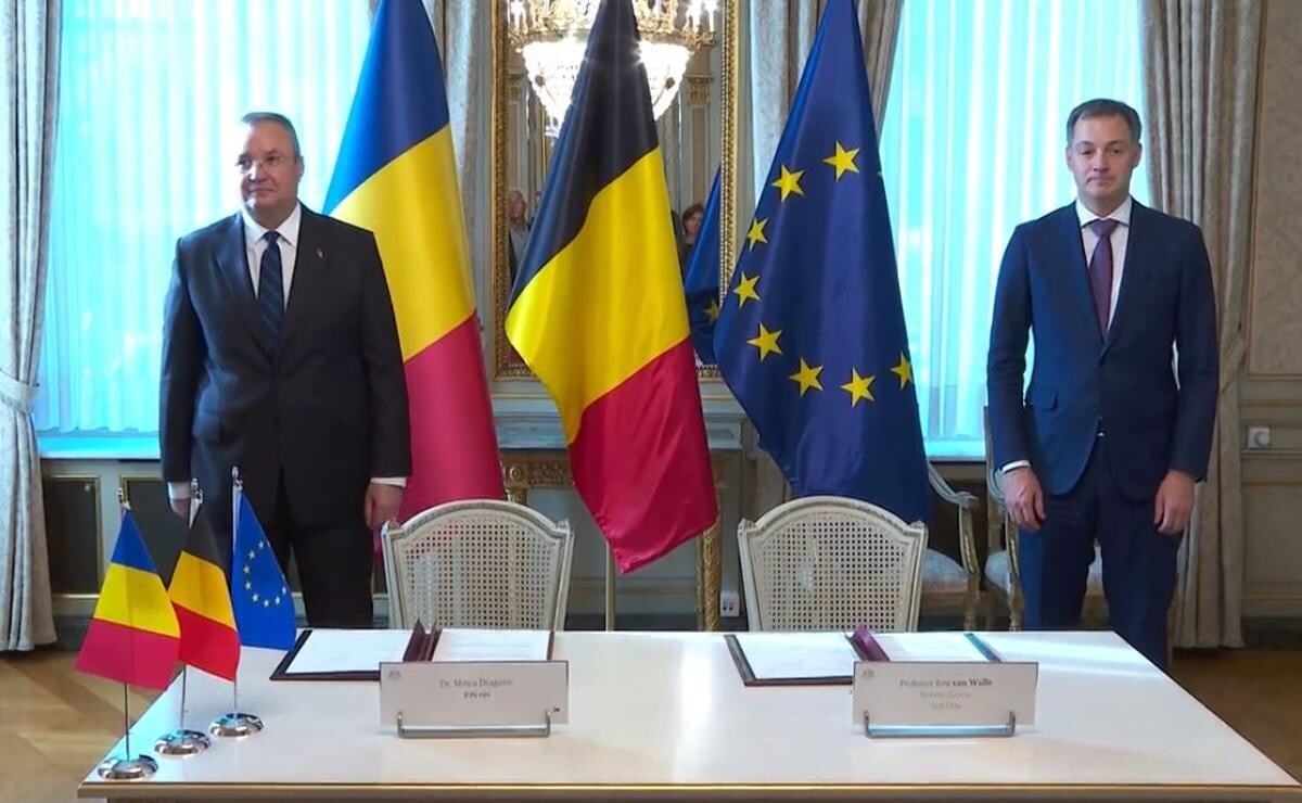 Ciucă și omologul belgian au semnat, la Bruxelles: România și Belgia vor coopera în domeniul nuclear