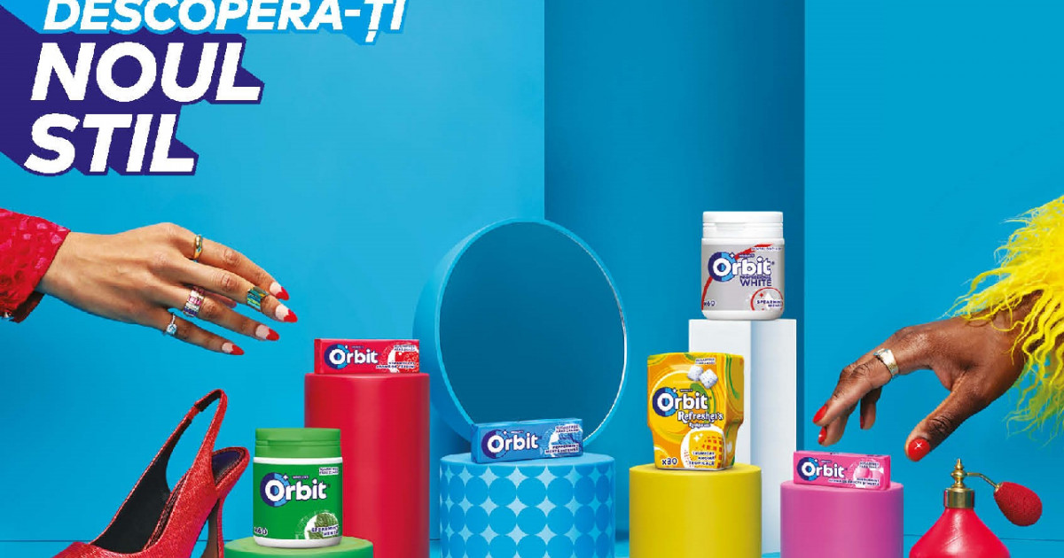 Mai multă culoare, mai multă inspirație și bun gust. Mai ales dacă vorbim despre noul design al pachetelor de gumă de mestecat Orbit