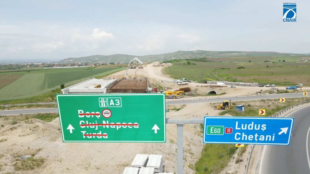 Pe A3 de la Cluj la Târgu Mureș anul acesta? Lotul Chețani – Câmpia Turzii, gata în 2023 dacă…